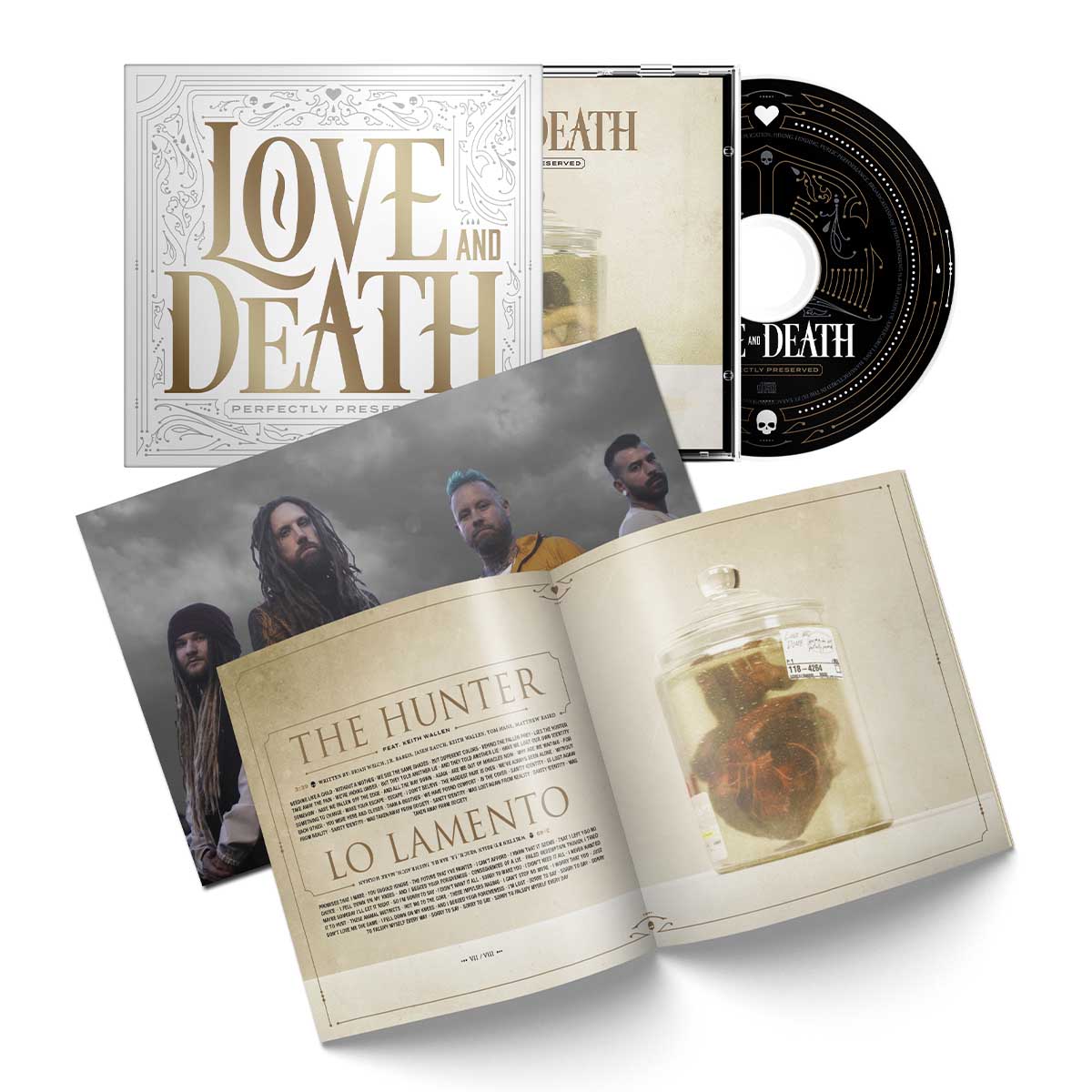Love And Death "Perfectly Preserved" Slipcase CD w/ SIGNED Photocard