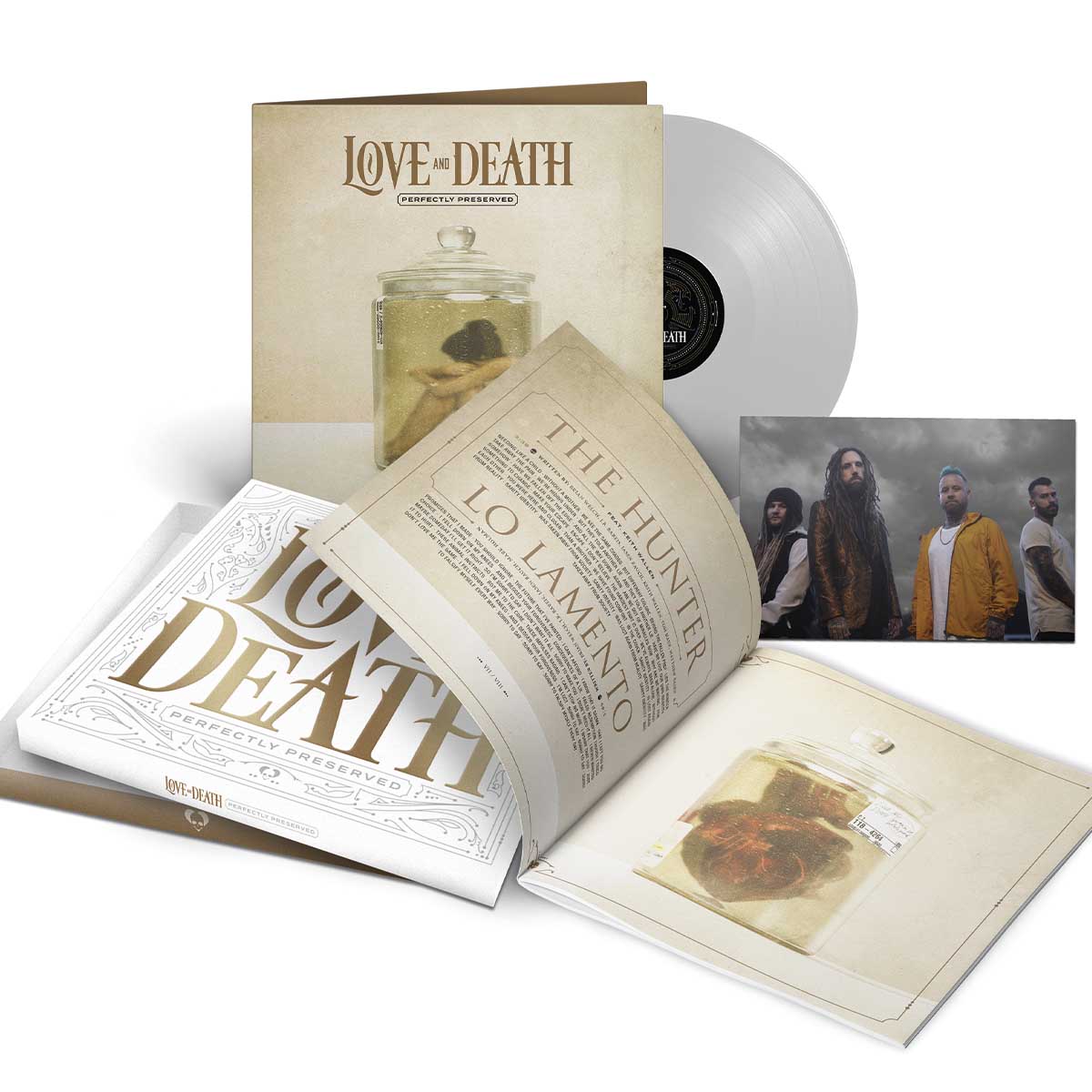 Love And Death "Perfectly Preserved" Deluxe Signed Crystal Clear Vinyl Box Set