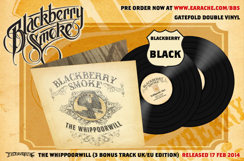 Blackberry Smoke "The Whippoorwill" Gatefold 2x12" Black Vinyl (3 Bonus Track UK/EU Edition)