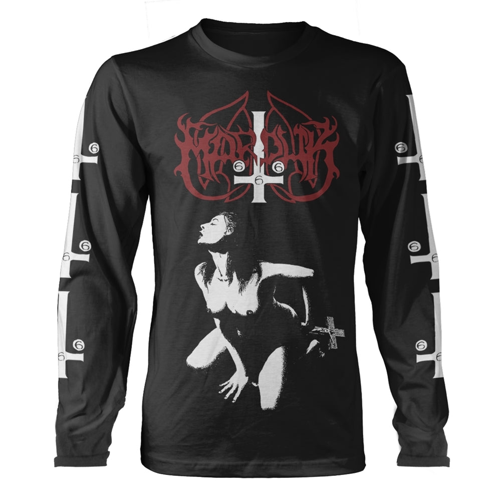 Marduk "Fuck Me Jesus" Black Long Sleeve T shirt