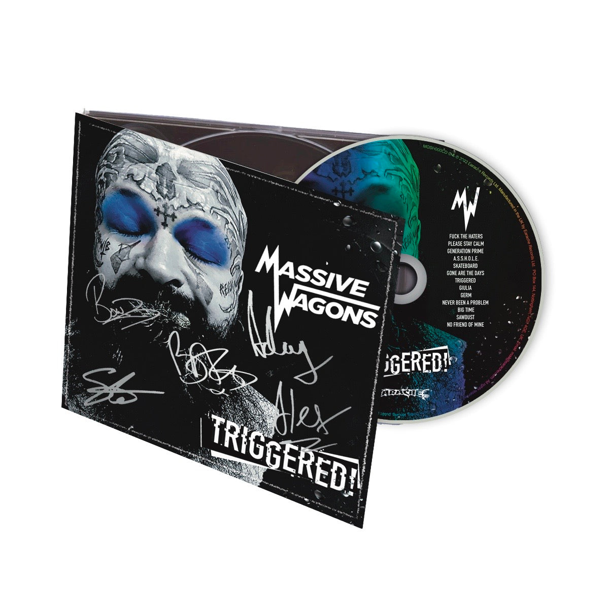Massive Wagons "TRIGGERED!" Signed CD w/ 12 Page Booklet