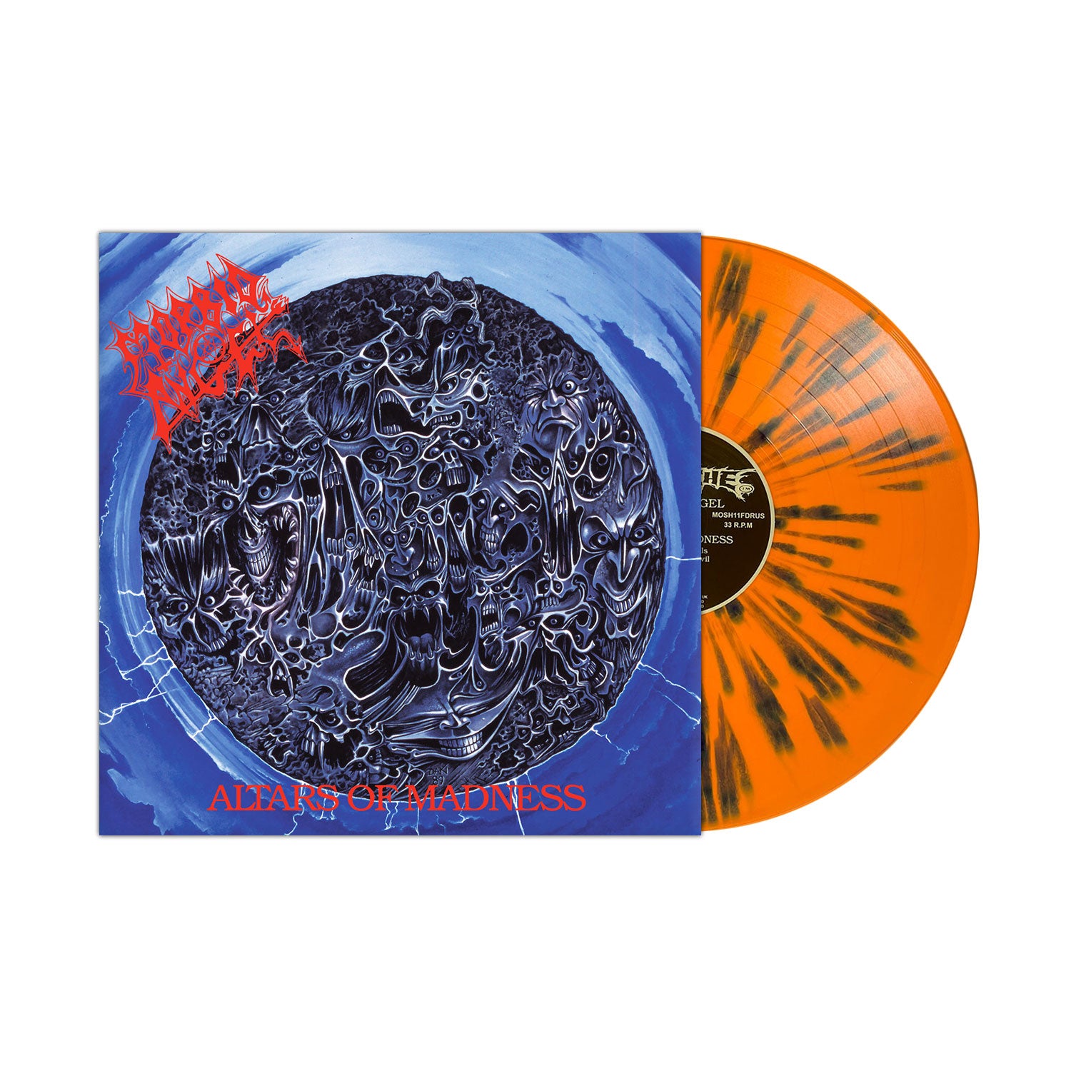 Morbid Angel "Altars Of Madness" FDR Orange / Black Splatter Vinyl