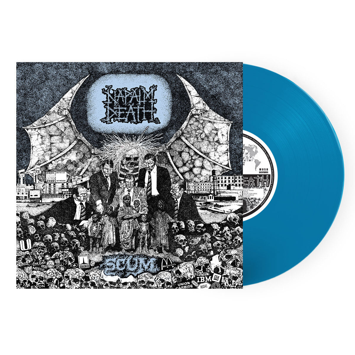 Napalm Death "Scum" FDR Blue Vinyl w/ Blue Cover