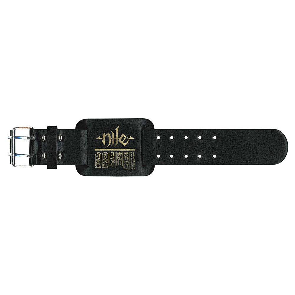 Nile "Logo" Leather Wrist Strap