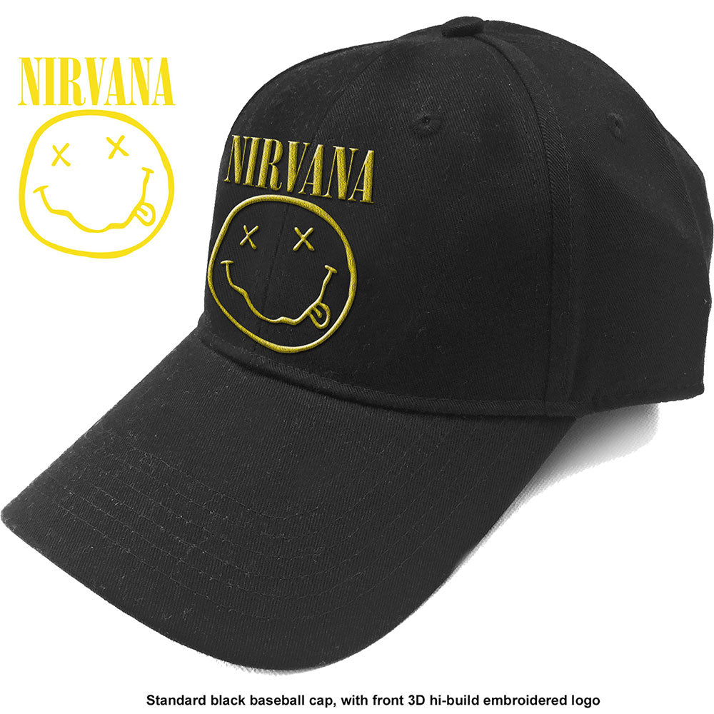 Nirvana "Logo & Smiley" Baseball Cap