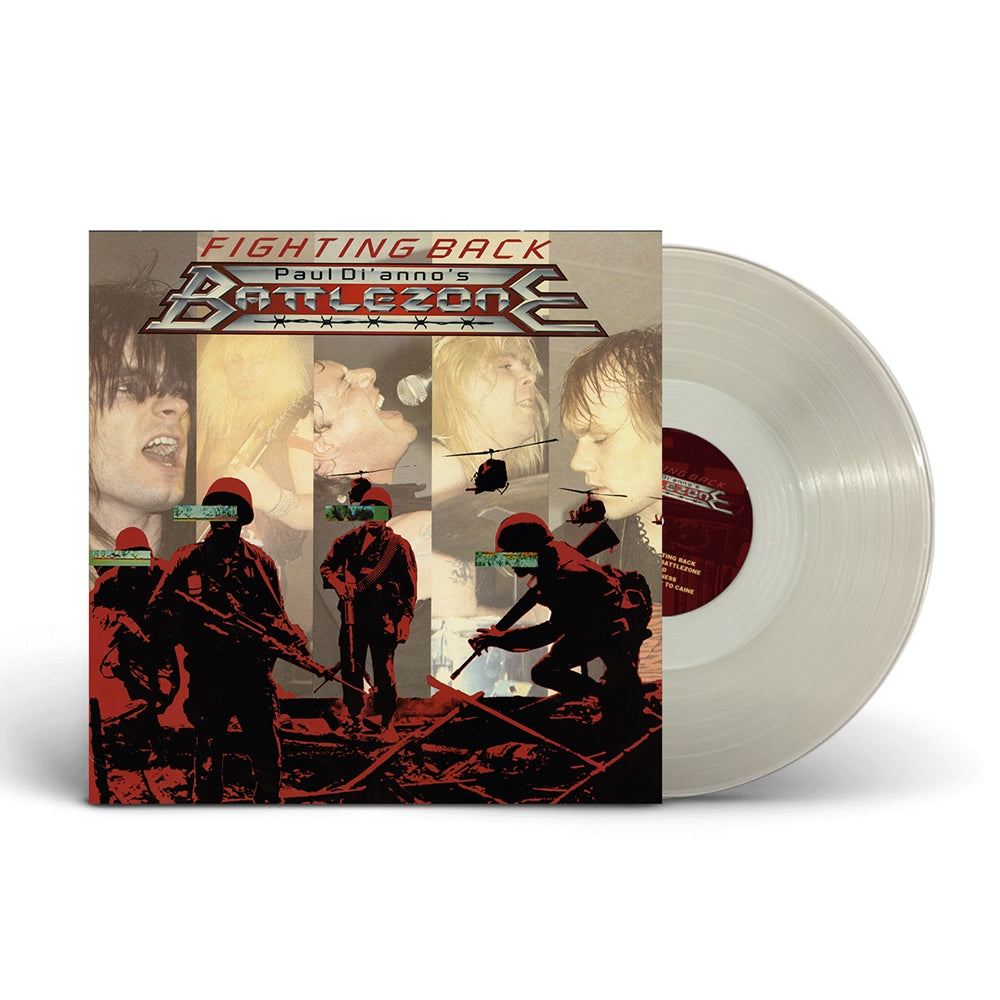 Paul Di'Anno's Battlezone "Fighting Back" Clear Vinyl