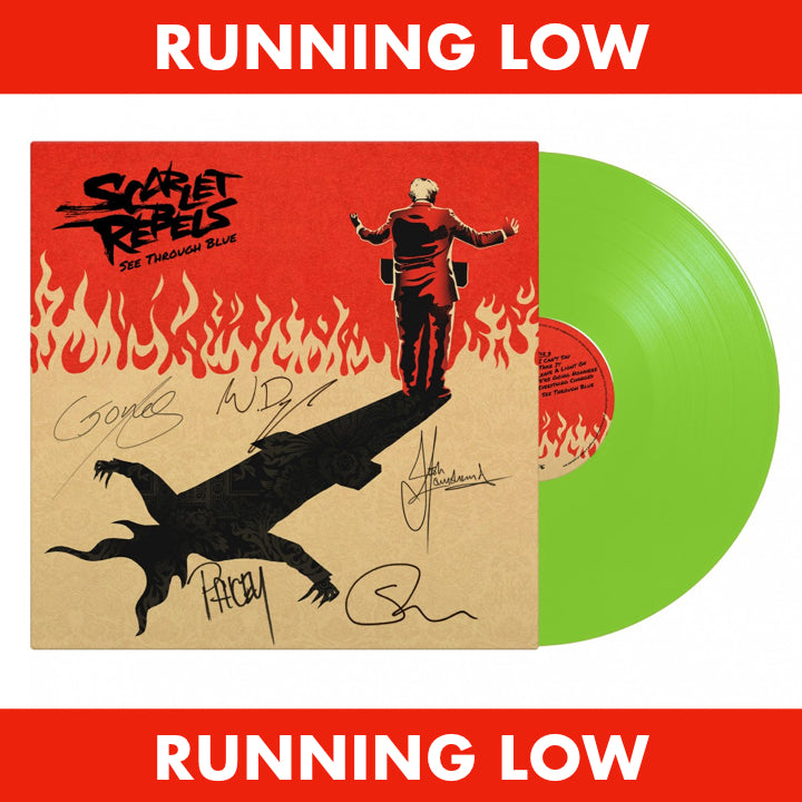 Scarlet Rebels "See Through Blue" HAND-SIGNED Green Vinyl (Limited To 300 Copies)