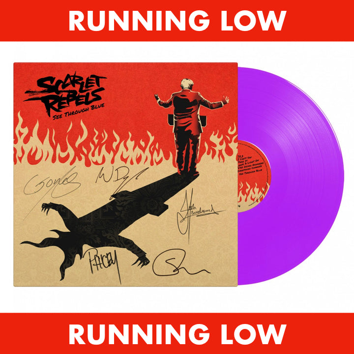 Scarlet Rebels "See Through Blue" HAND-SIGNED Purple Vinyl (Limited To 300 Copies)