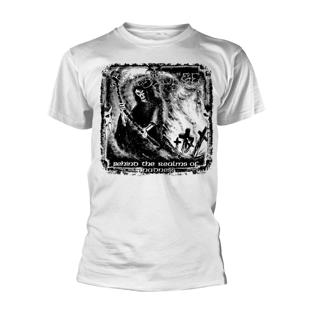 Sacrilege "Behind The Realms Of Madness" White T shirt