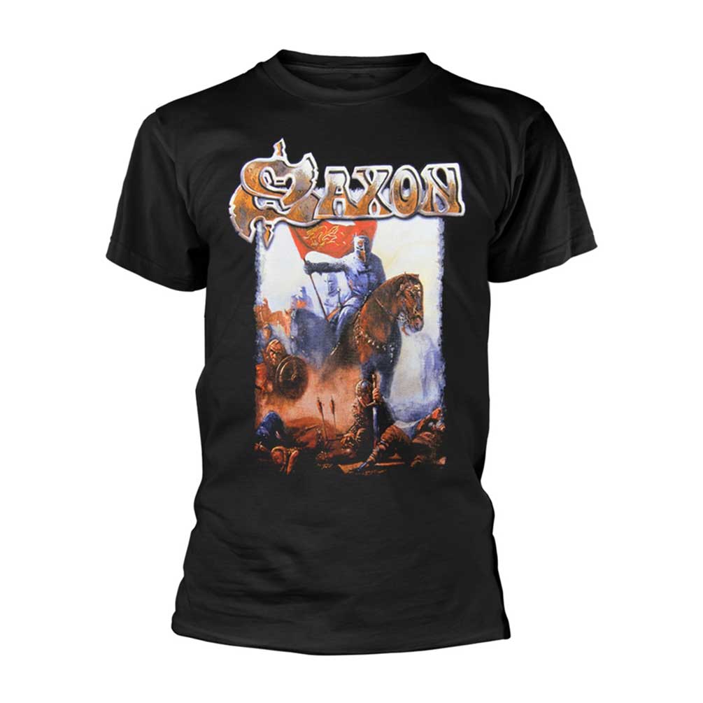 Saxon "Crusader" Black T shirt