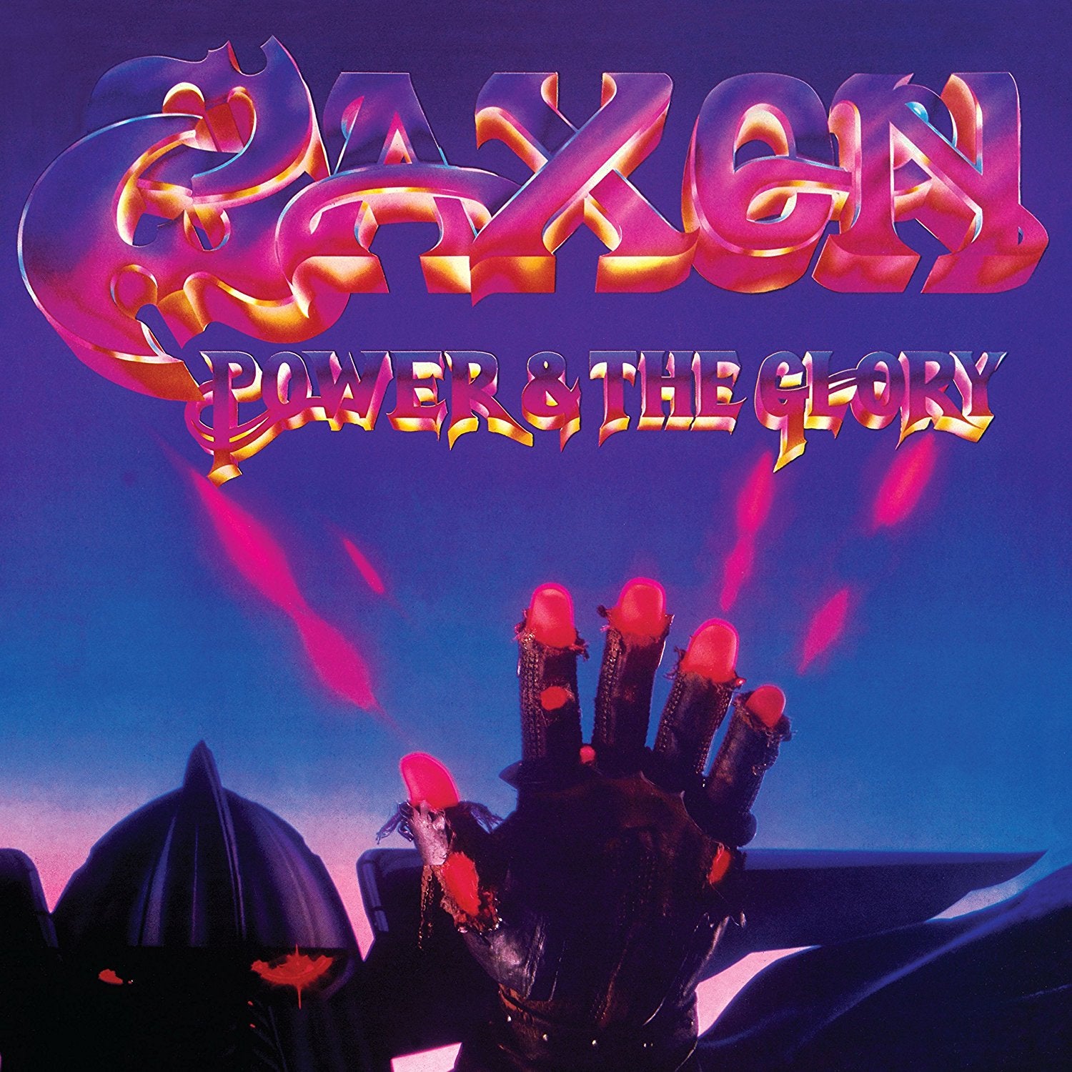 Saxon "Power & The Glory" Blue / Purple Swirl Vinyl