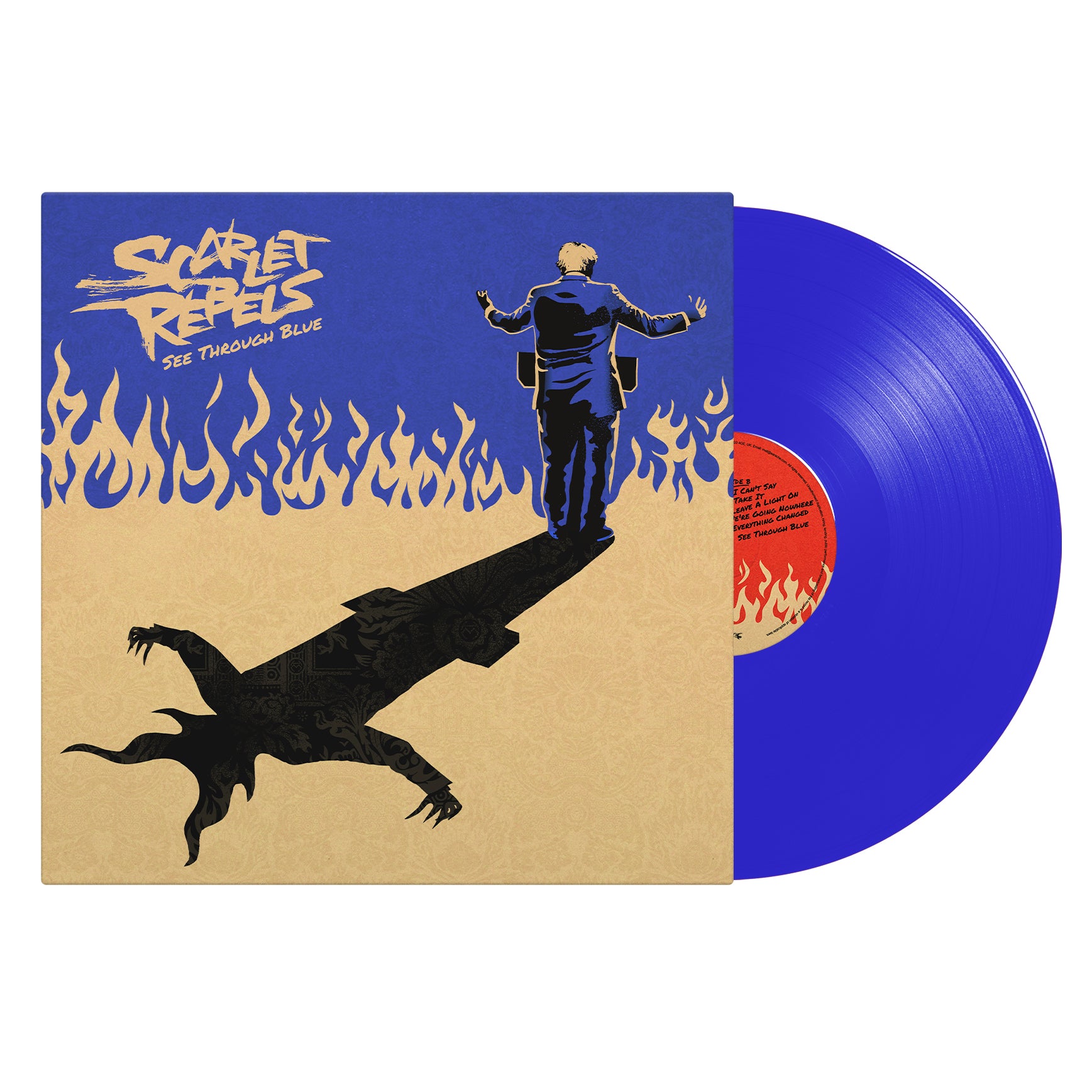 Scarlet Rebels "See Through Blue" Blue Vinyl w/ Alternative Blue Cover