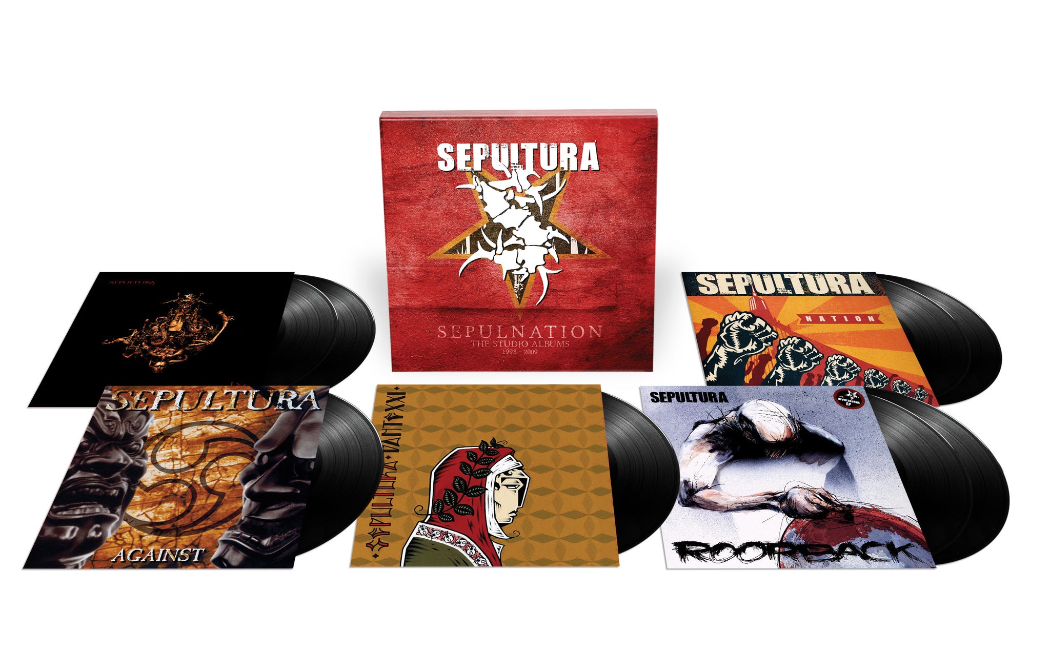 Sepultura "Sepulnation - The Studio Albums 1998-2009" 8LP Vinyl Box Set