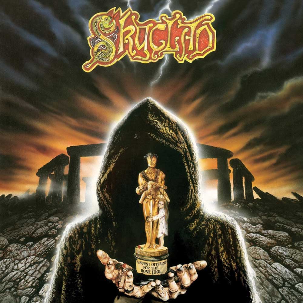 Skyclad "A Burnt Offering For The Bone Idol" Yellow Vinyl