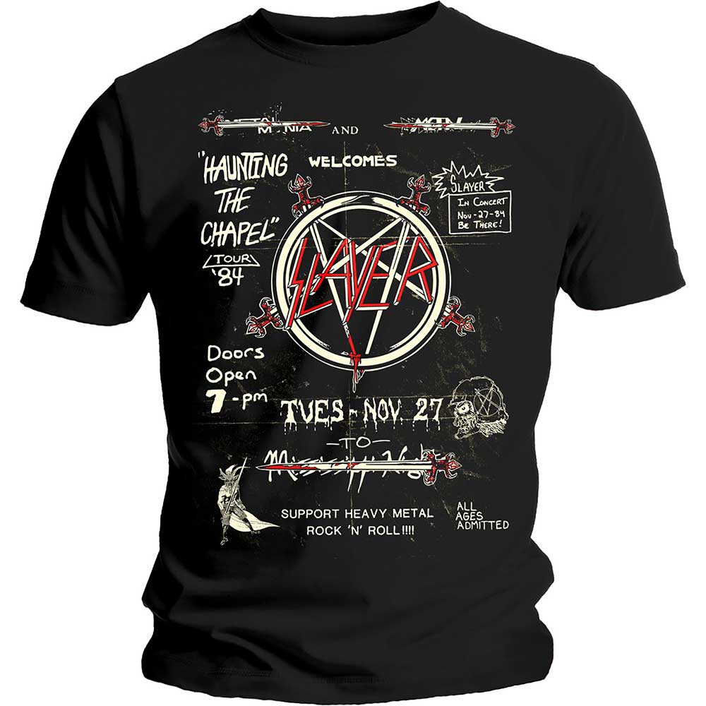 Slayer "Haunting 84 Flier" T shirt
