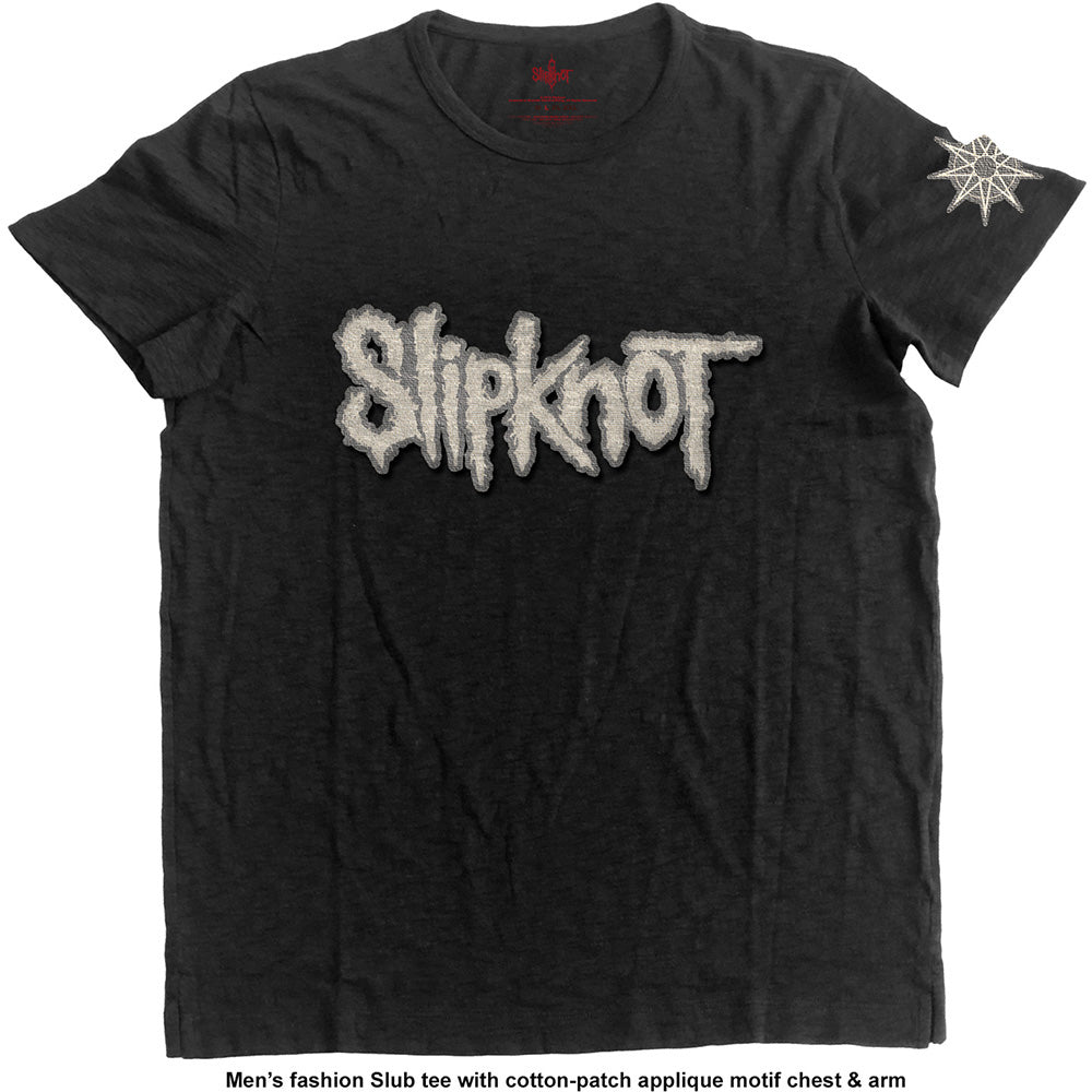Slipknot "Logo & Star" T shirt (Applique Motifs)