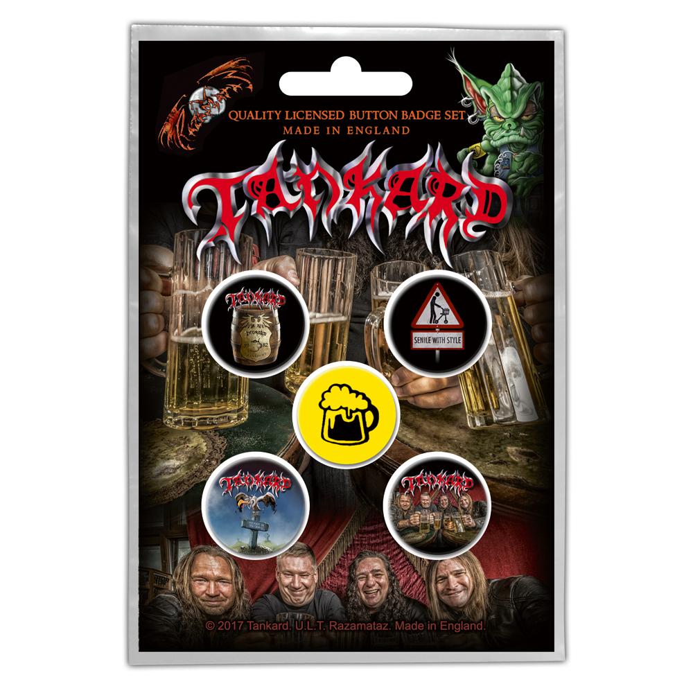 Tankard "One Foot In The Grave" Button Pack