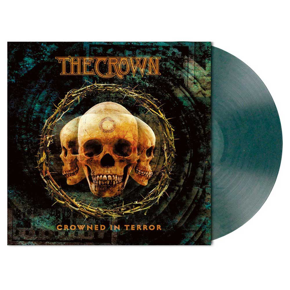 The Crown "Crowned In Terror" Clear Teal Marbled Vinyl (Limited to 200 Copies)