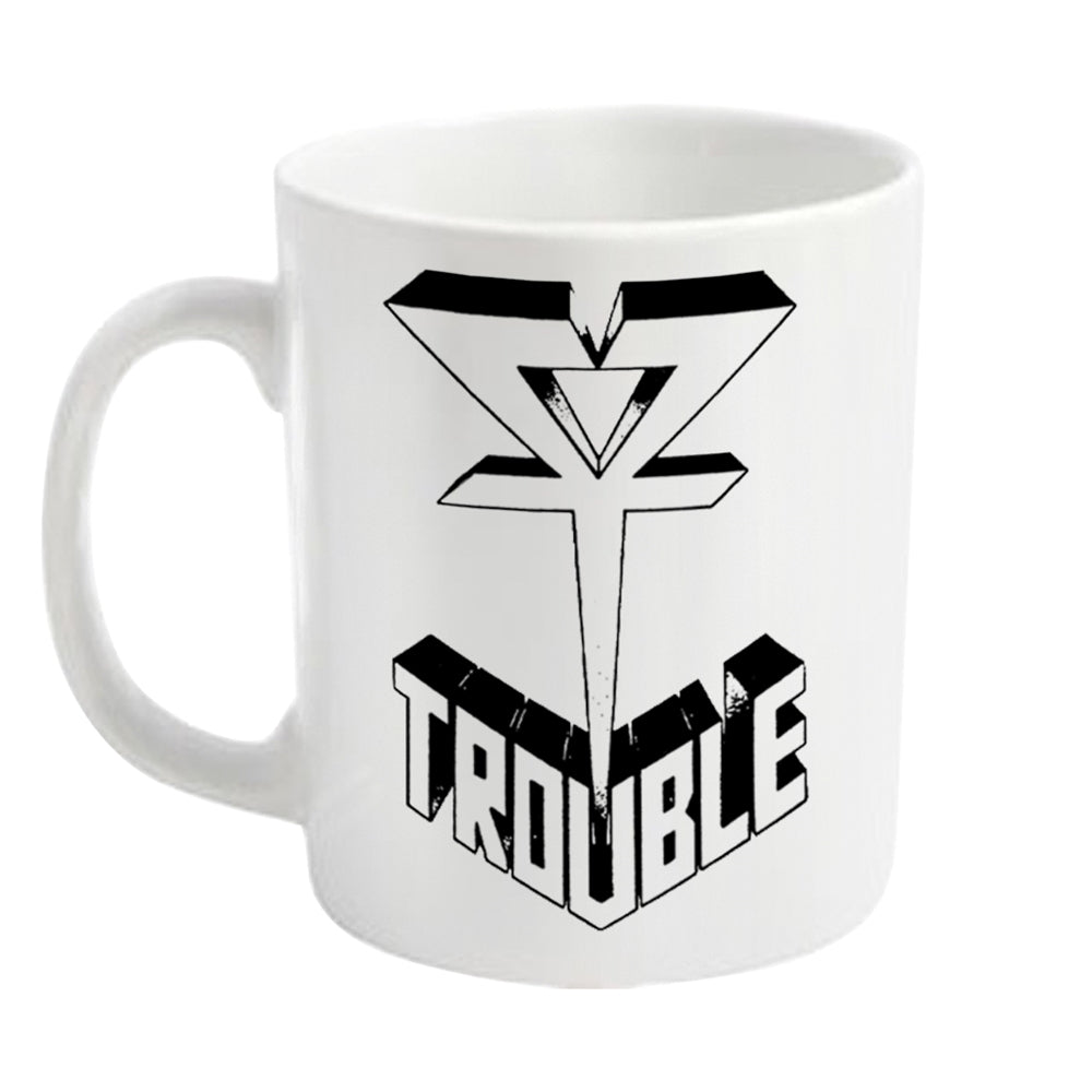 Trouble "Logo" White Mug