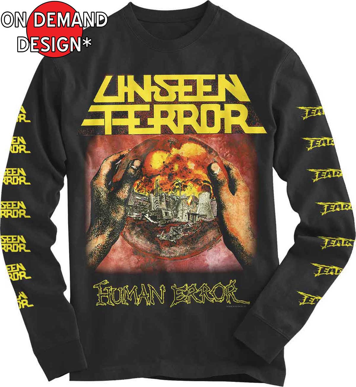 オフィシャル Unseen Terror ロングTシャツ Lサイズ Unseen Terror – Earache Records Ltd