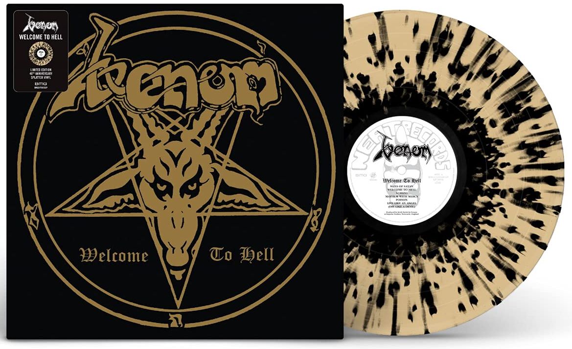 Venom "Welcome To Hell" Gold & Black Splatter Vinyl